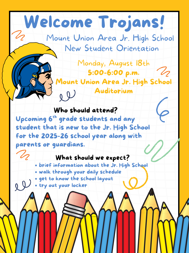 New Student Orientation Flyer